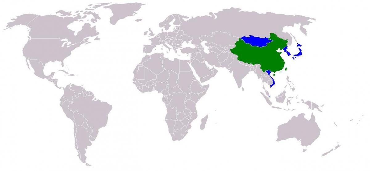 تايوان الخريطة في النسخة الصينية