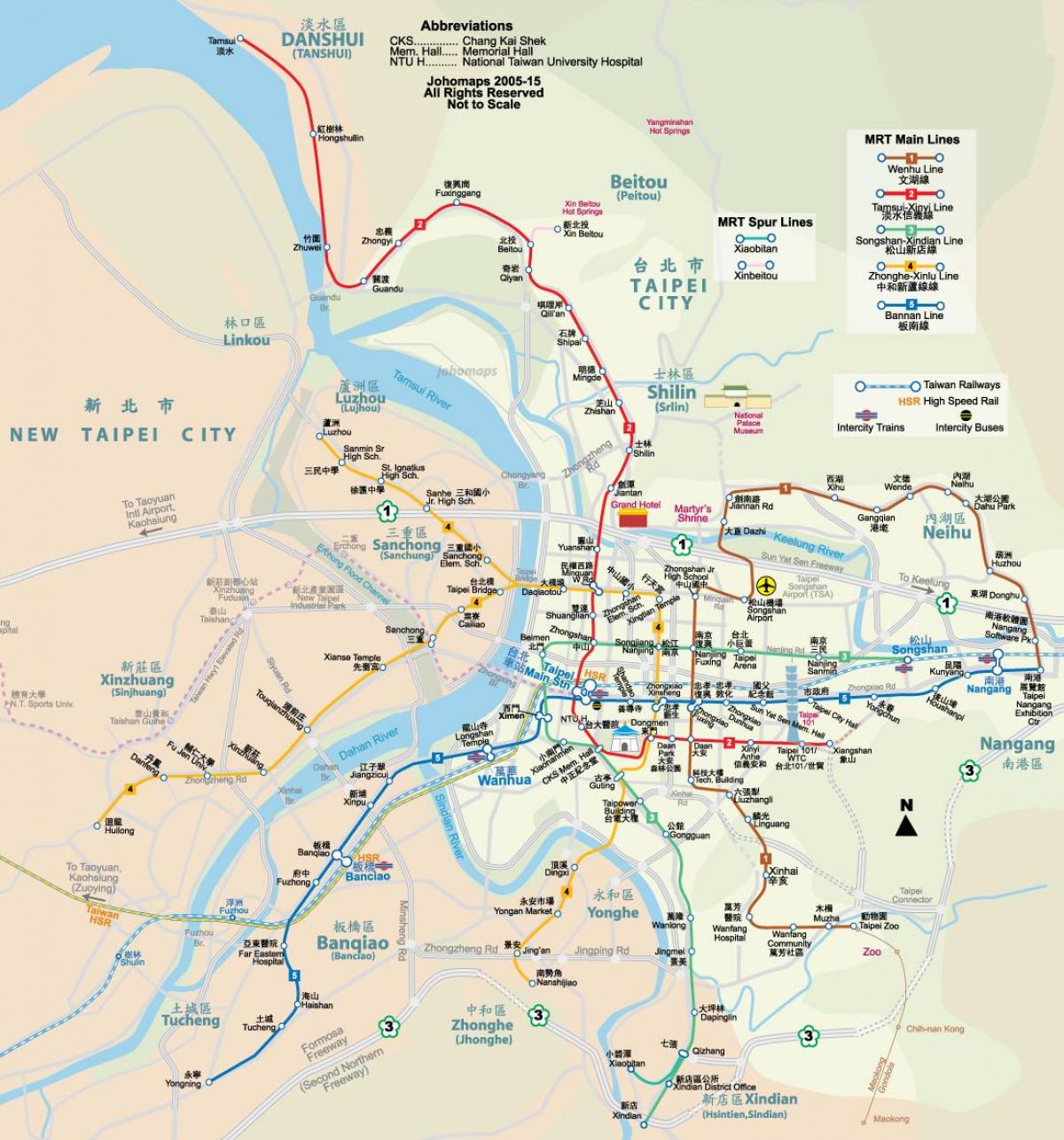 خريطة المترو تايوان