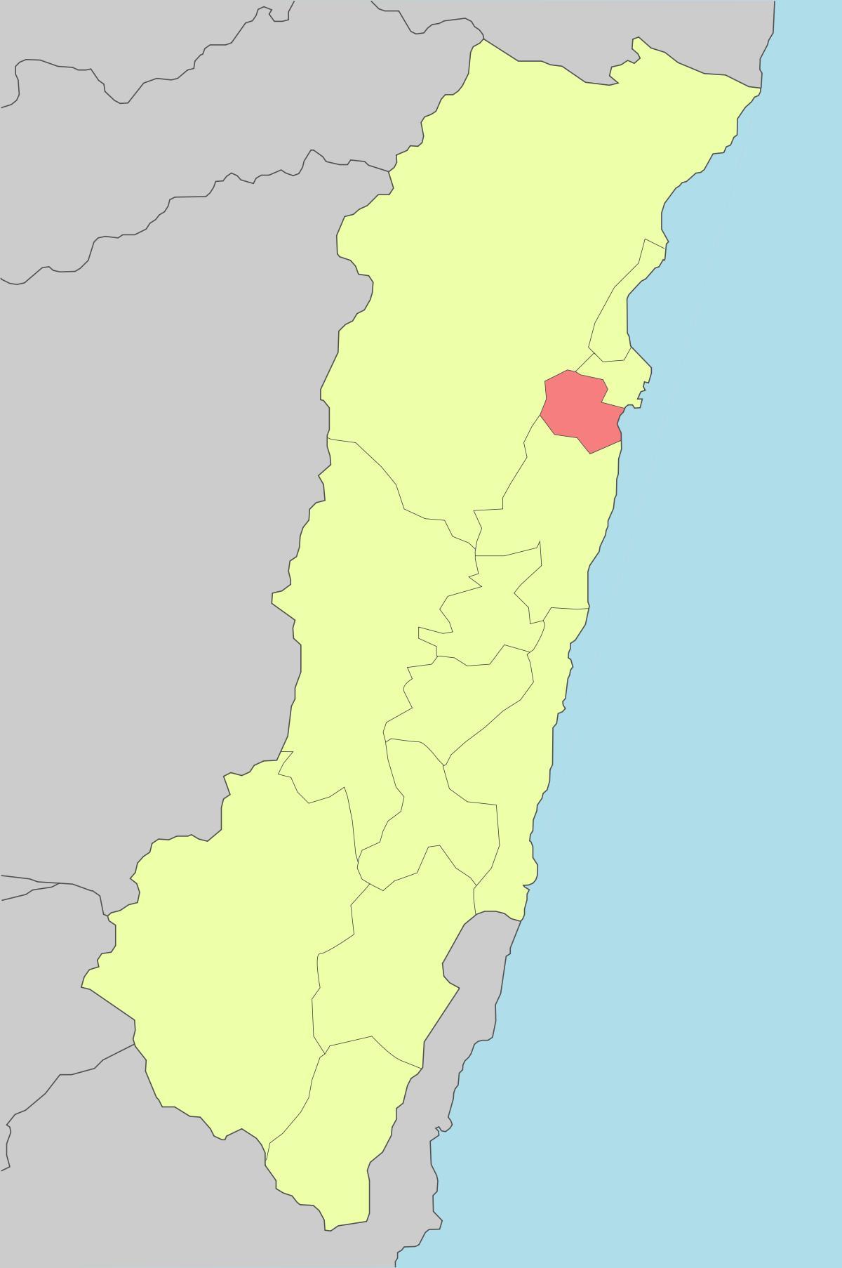 خريطة مدينة هوالين تايوان