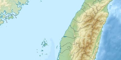 خريطة تايوان الارتفاع