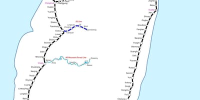 تايوان hsr محطة خريطة
