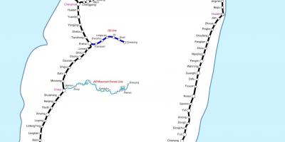 خريطة السكك الحديدية تايوان