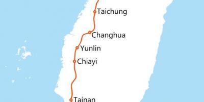 تايوان عالية السرعة السكك الحديدية خريطة الطريق ، 